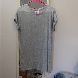 Grey t shirt dress never worn